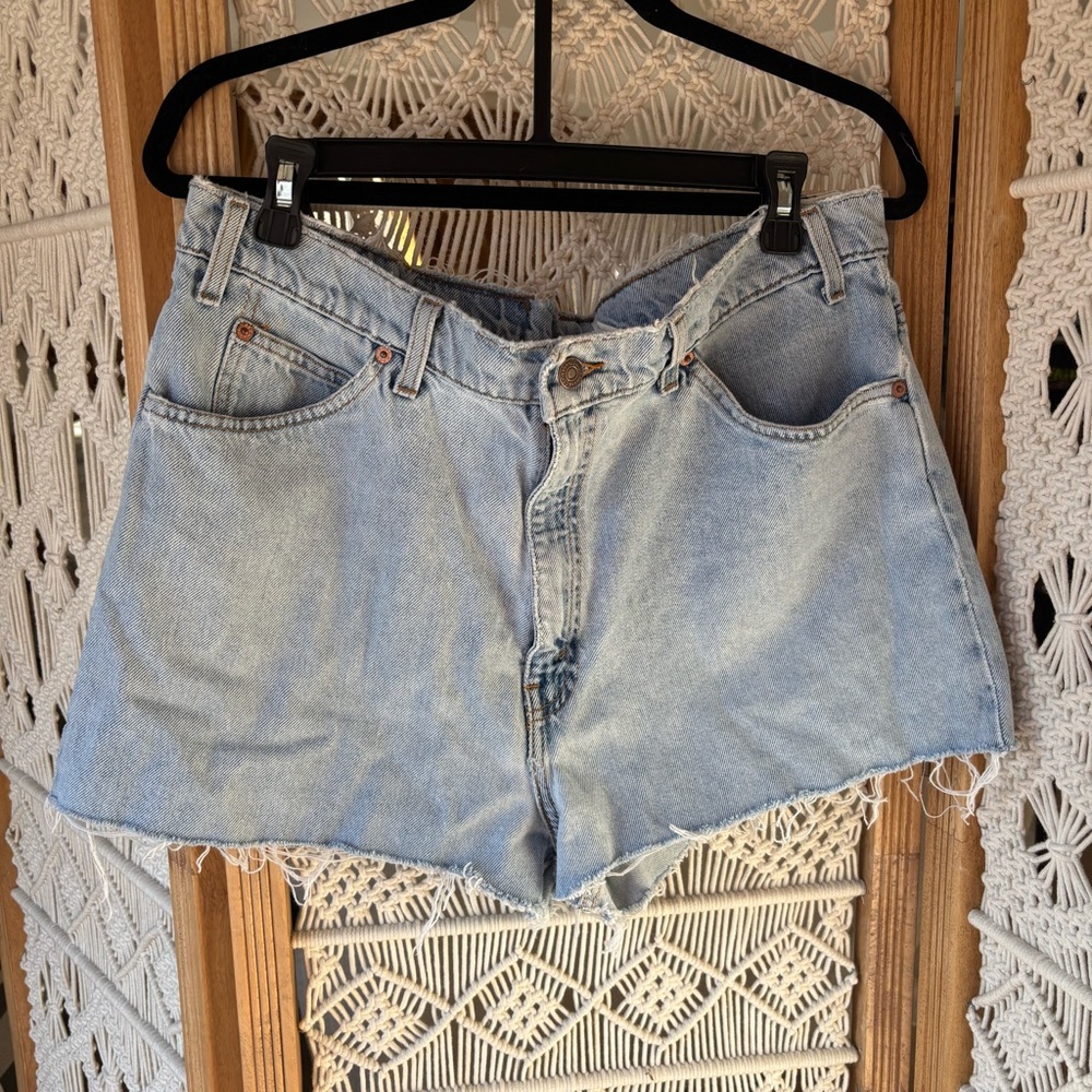 Vintage Levi's Light Blue Jean cut off Shorts